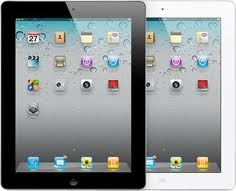 Black iPad and white iPad