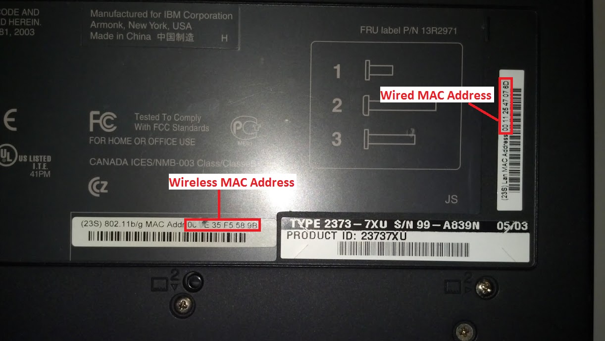 what does wifi mac address mean