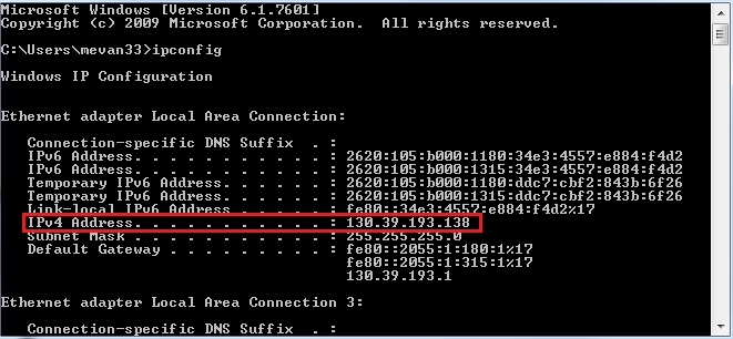 weathercat using ip address