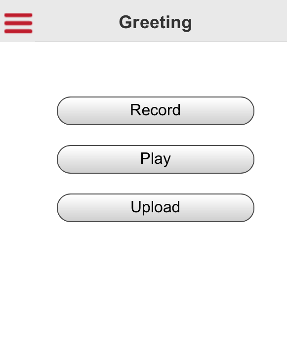 Greeting Uploading tab