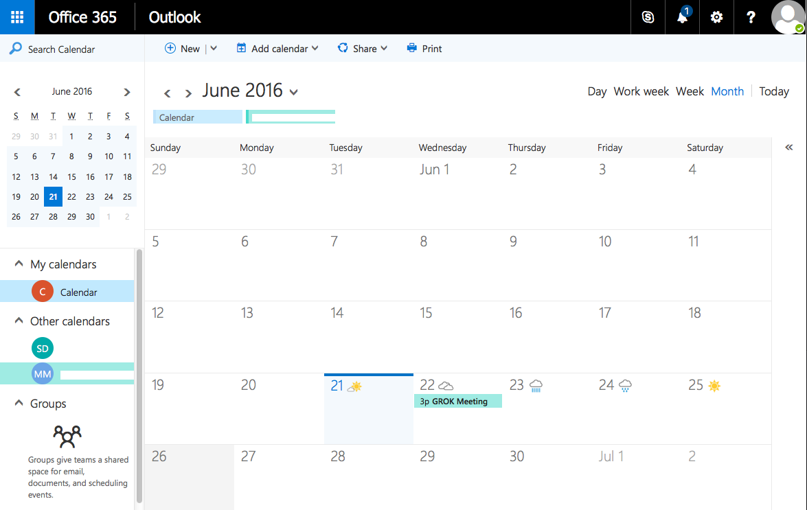 LSUMail Open a Shared Calendar in OWA GROK Knowledge Base