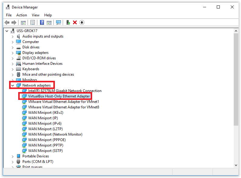 cannot uninstall network adapter device manager windows 7