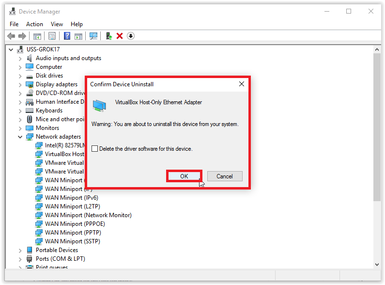 uninstall microsoft basic display adapter