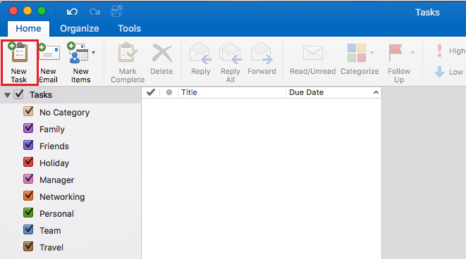 where are tasks in outlook