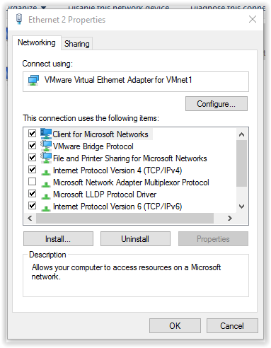 ipv6 selected with checkbox in the middle of  the window.