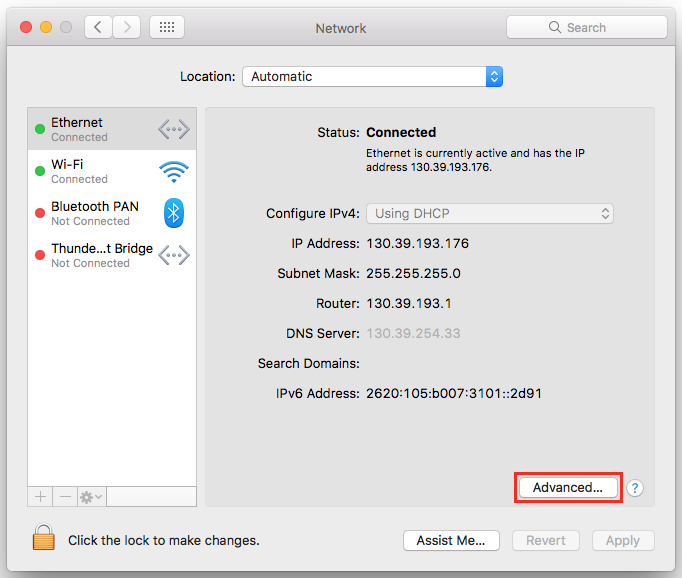 get mac addresses for chromecast